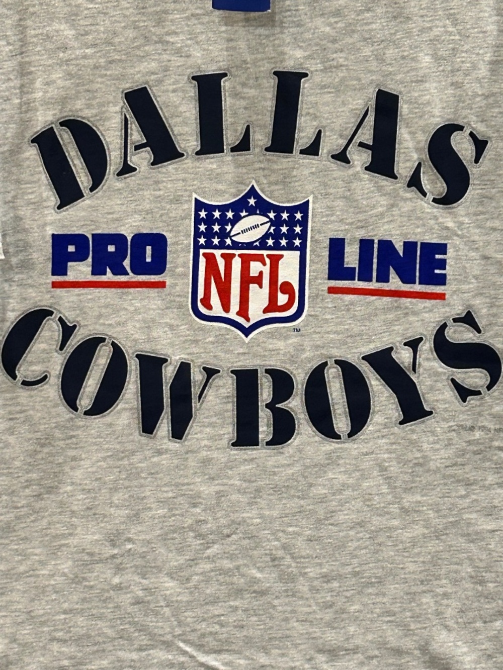 Champion NFL Dallas Cowboys Pro Line Gray T-Shirt Football Shirt Size L
